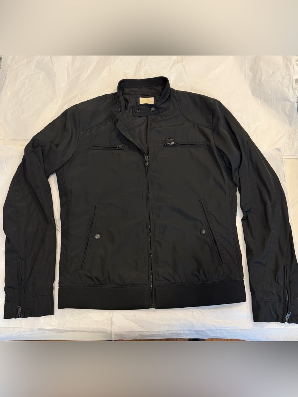 DIESEL Slim Fit Black Lightweight Zip Jacket